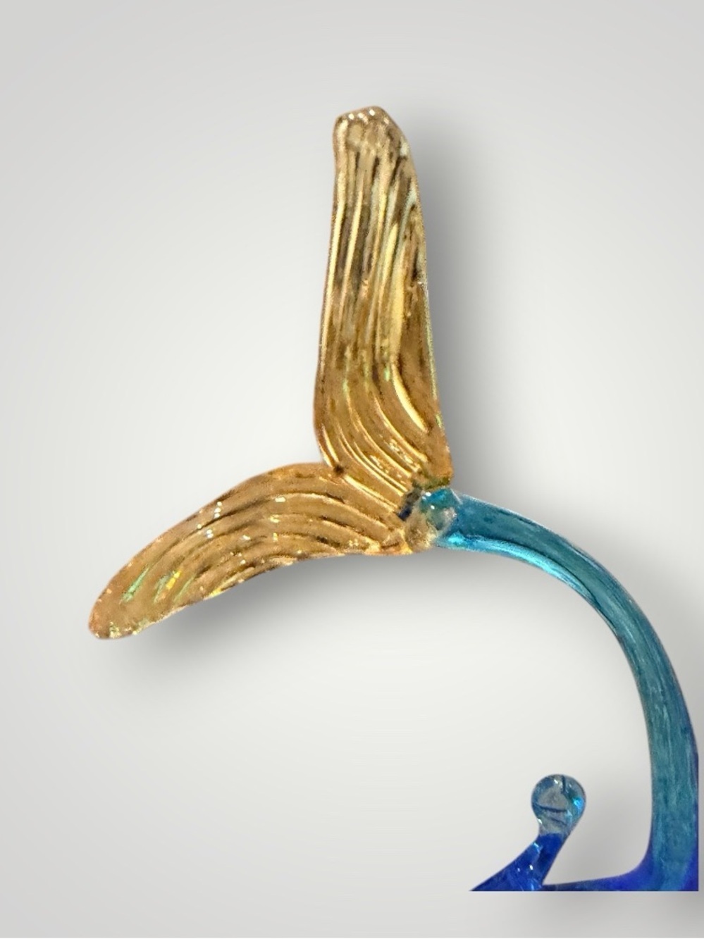 Vintage Fish Glass Art Style Sculpture - Picture 7 of 7